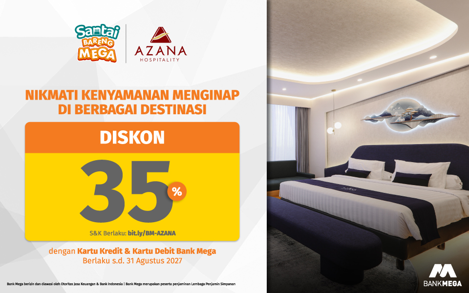 Hotel Azana Hospitality - Diskon 35%