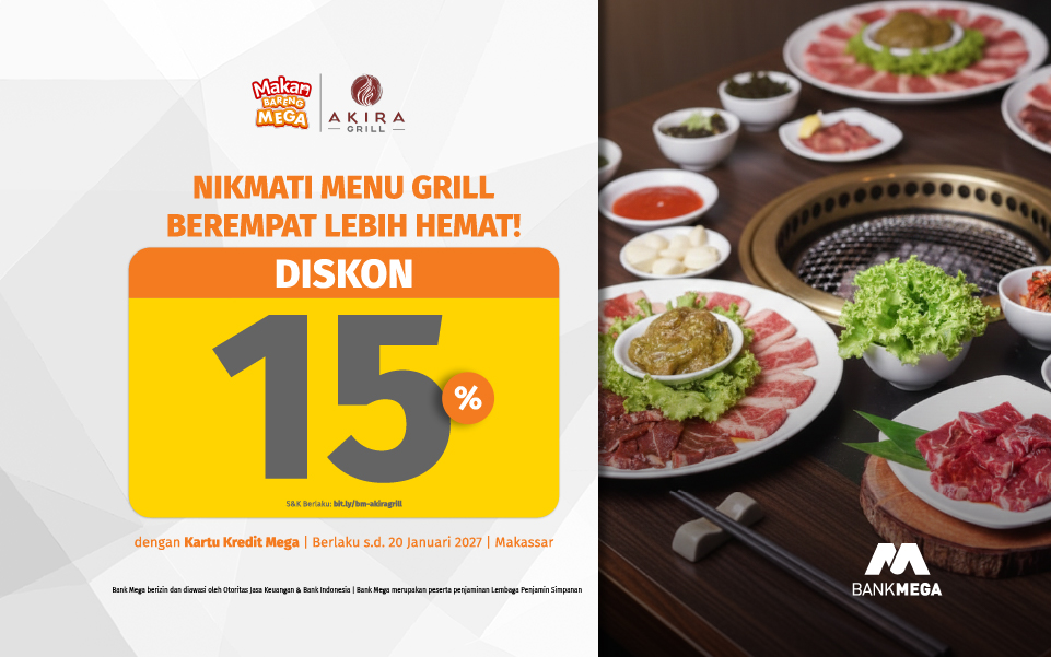 Akira Grill Makassar - Diskon 15%