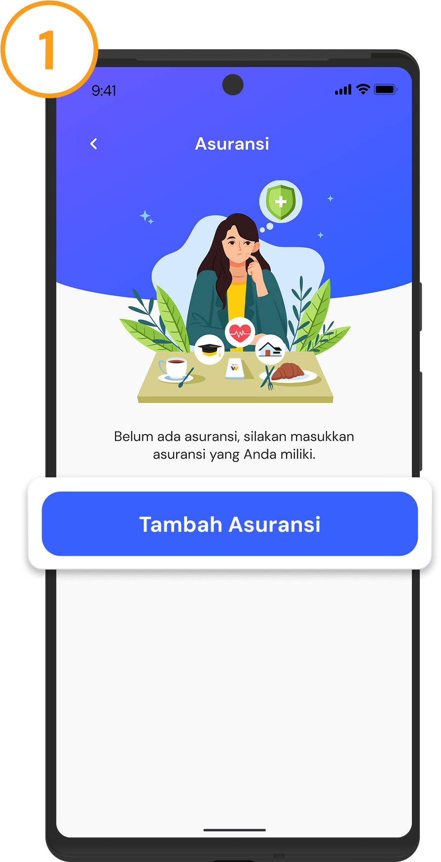 <p>Klik <strong>Tambah Asuransi</strong> untuk menambahkan asuransi yang Anda miliki</p>