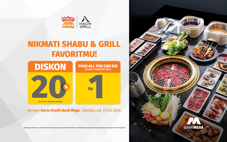 Hachi Grill - Diskon 20% & Makan Rp1