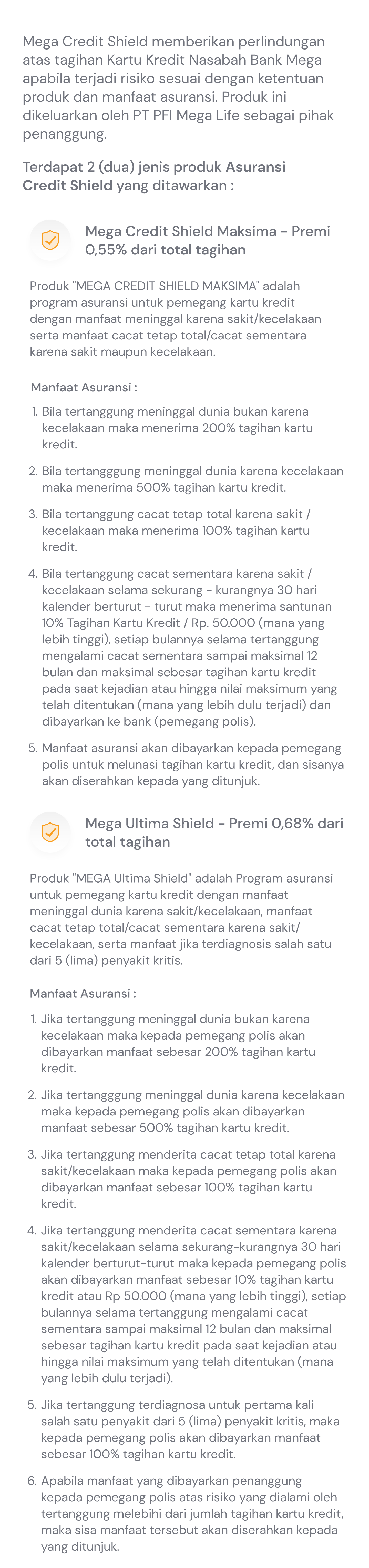 Mega Credit Shield