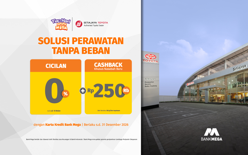 Toyota Setiajaya - Cicilan 0% + Cashback Rp250Rb