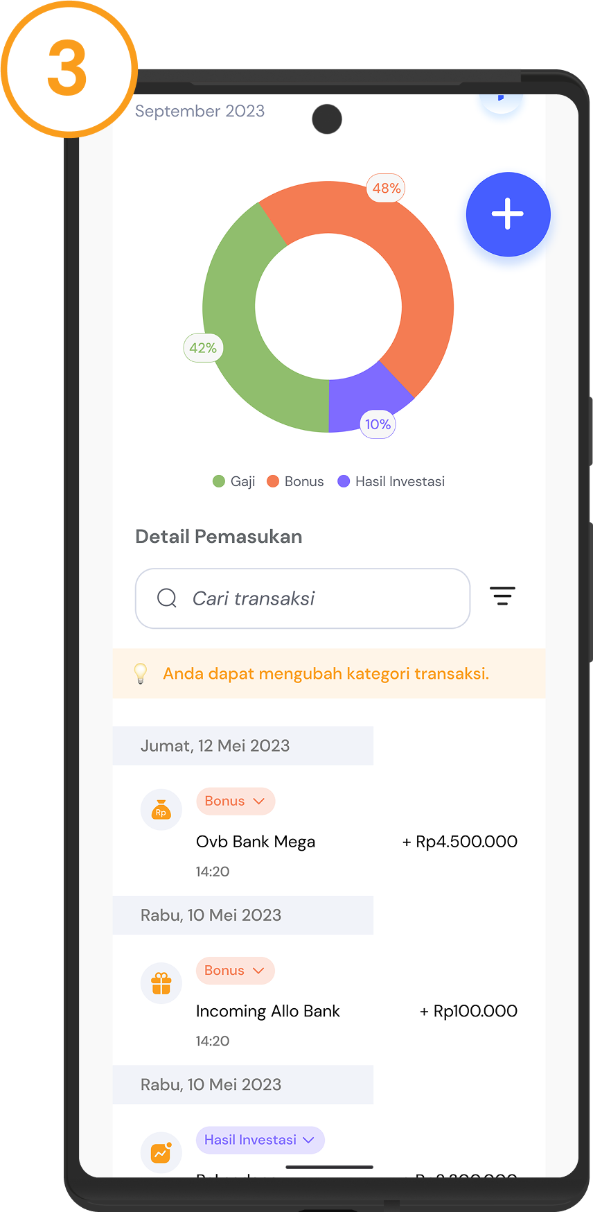 <p>Yay! kategori Pemasukan/Pengeluaran Anda berhasil diperbarui </p>