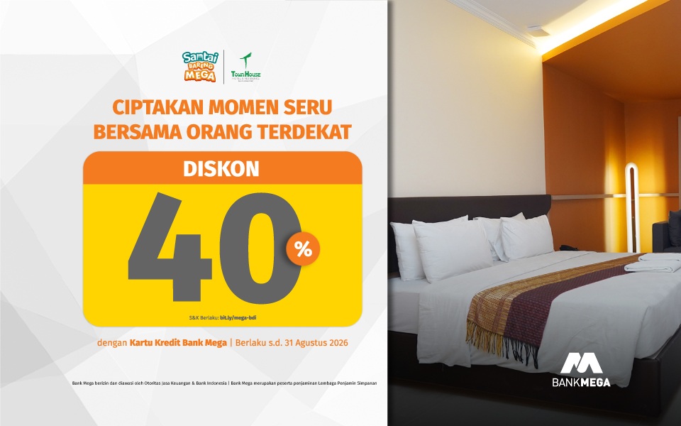 Town House Hotel & Residence Bukit Damai Indah Diskon 40%