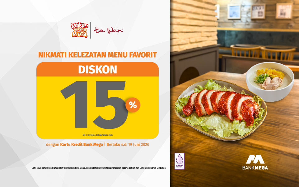 Ta Wan Diskon 15%