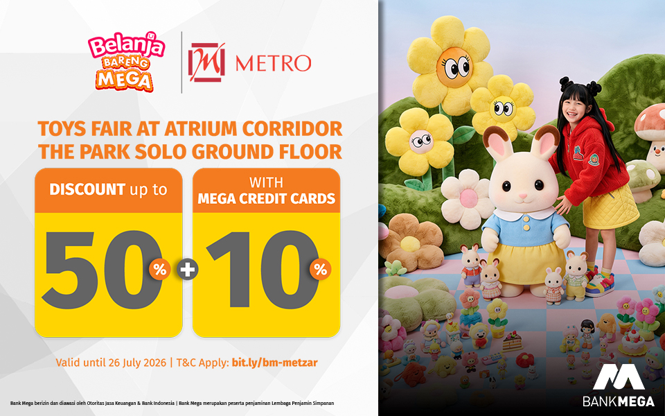 Metro Toys Diskon s.d. 50% + 10%