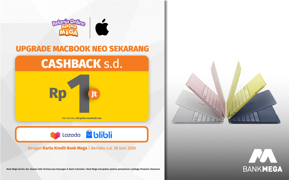 Macbook Neo - Cashback s.d. Rp1jt