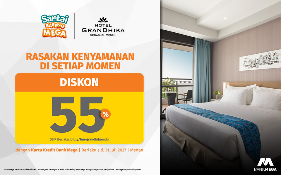 Hotel Grandhika Setiabudi Medan - Diskon 55%