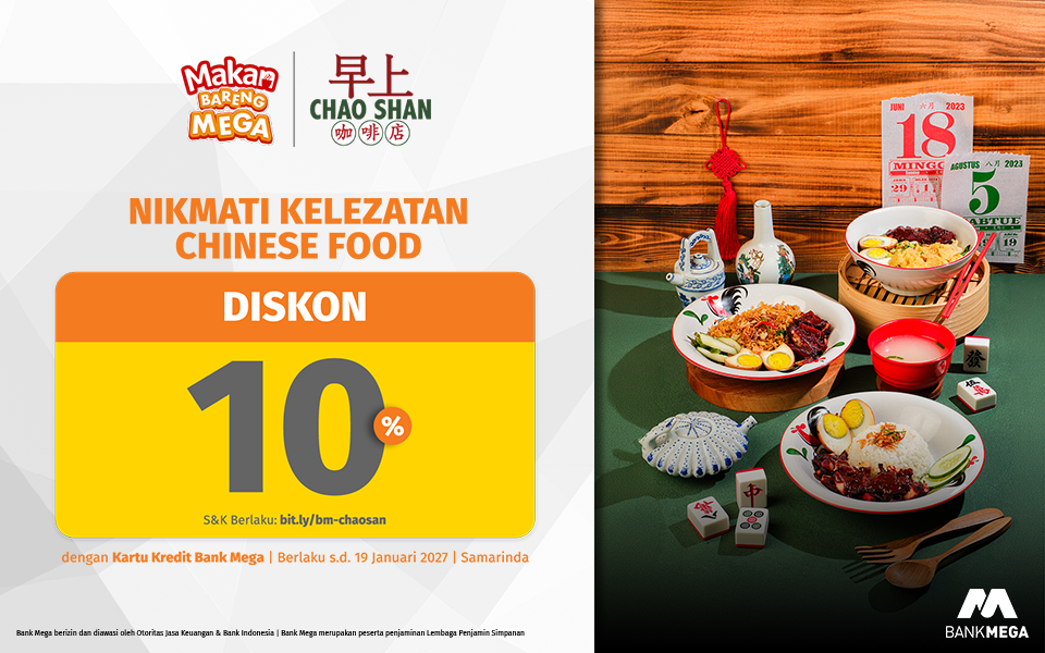 Chao San Diskon 10%