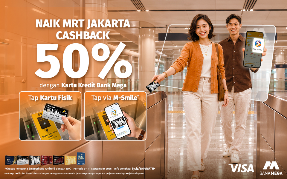 Naik MRT Jakarta - Cashback 50%