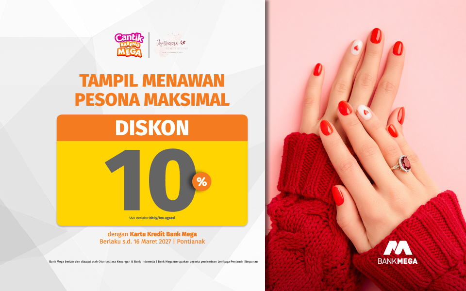 Agassi Beauty Studio Diskon 10%