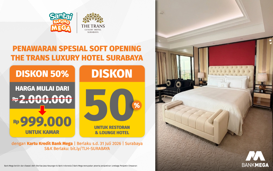 The Trans Luxury Hotel Surabaya - Diskon 50%
