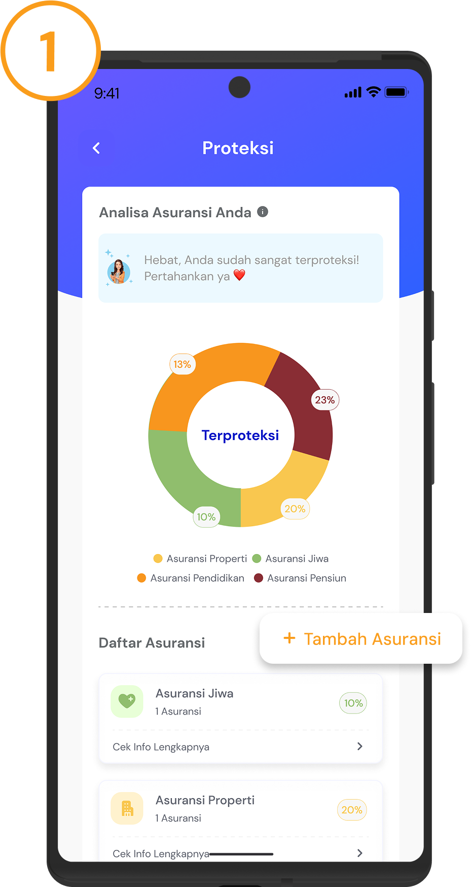 <p>Klik + <strong>Tambah Asuransi</strong> pada bagian kanan Daftar Asuransi</p>