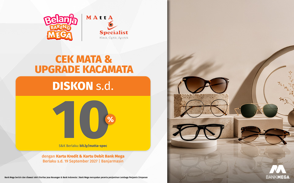 Matta Specialist Diskon s.d. 10%