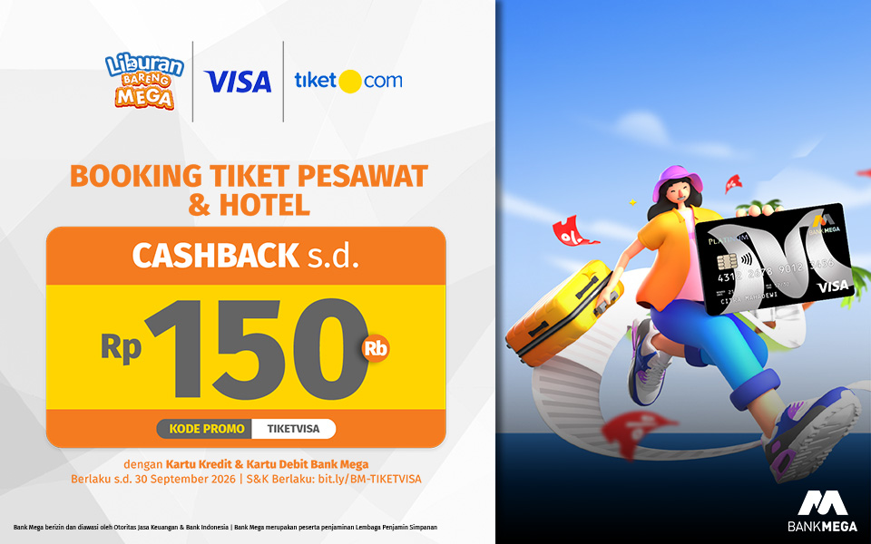Cashback Tiket.com Visa Mega