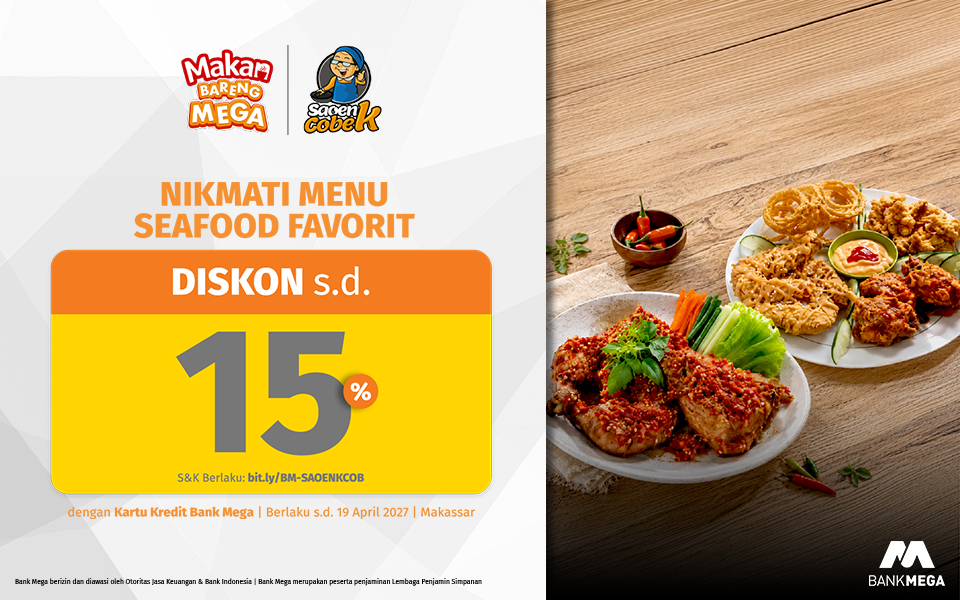 Saoenk Cobek Makassar - Diskon hingga 15%