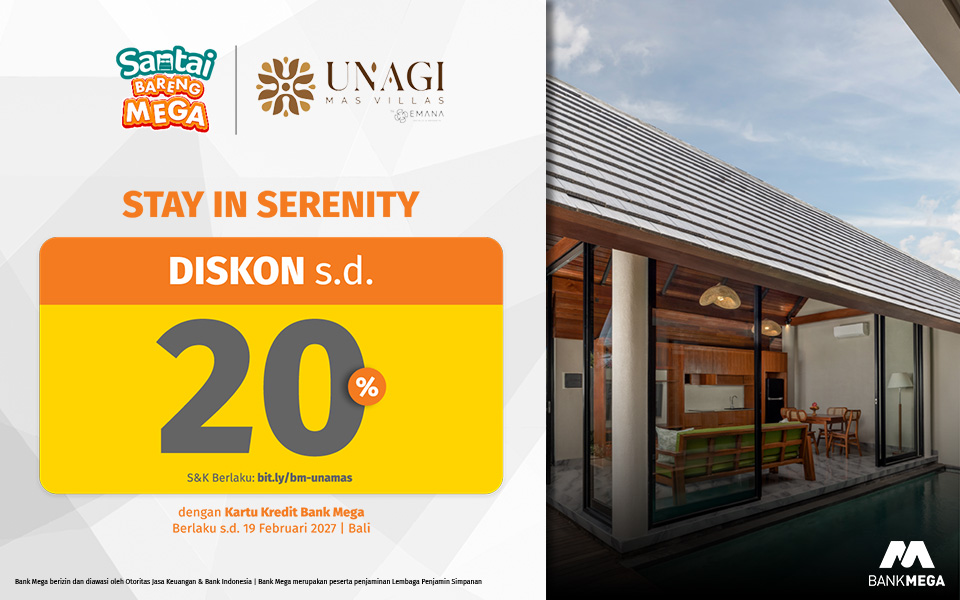 Unagi Mas Villas Diskon s.d. 20%