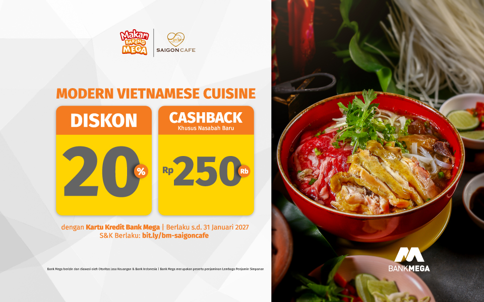 Yeu Saigon Cafe - Diskon 20% + Cashback Rp250Rb