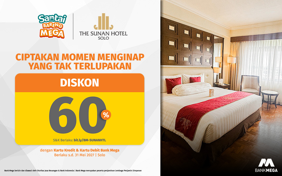 The Sunan Hotel Solo - Diskon 60% Ciptakan Momen Menginap Yang Tak Terlupakan
