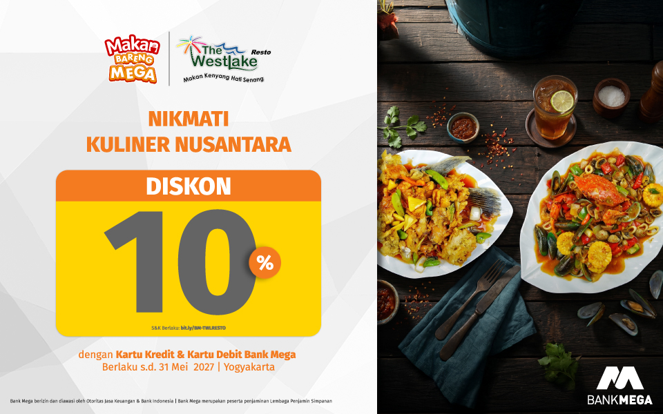 The Westlake Resto Yogyakarta - Diskon 10%