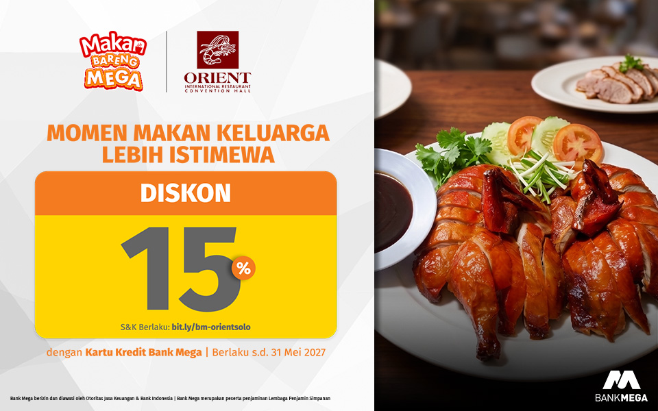 Orient International Restaurant - Diskon 15%