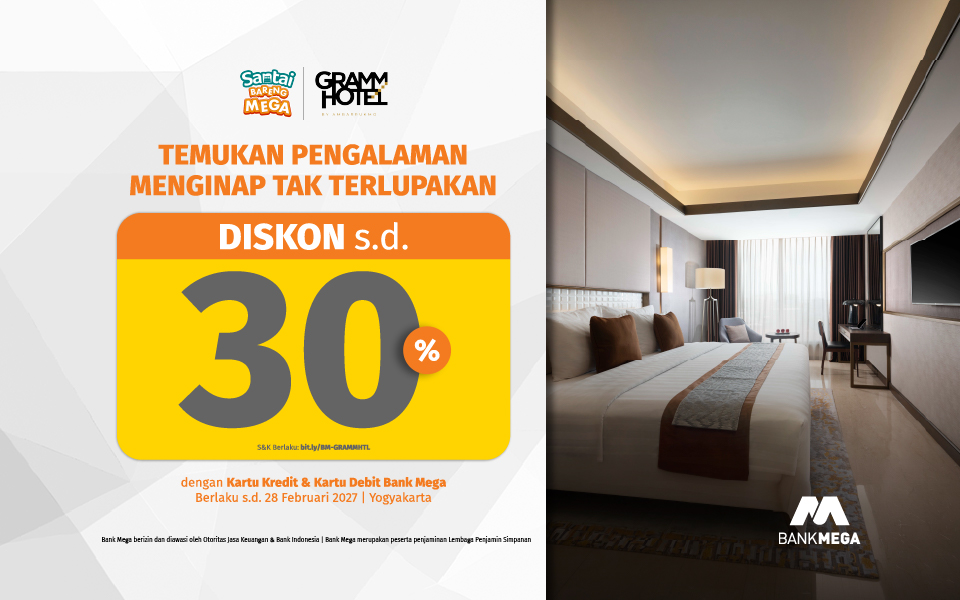 Gramm Hotel - Diskon hingga 30%