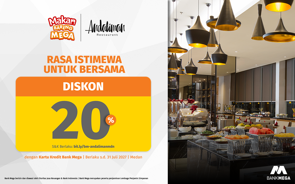 Andaliman Restaurant - Diskon 20%