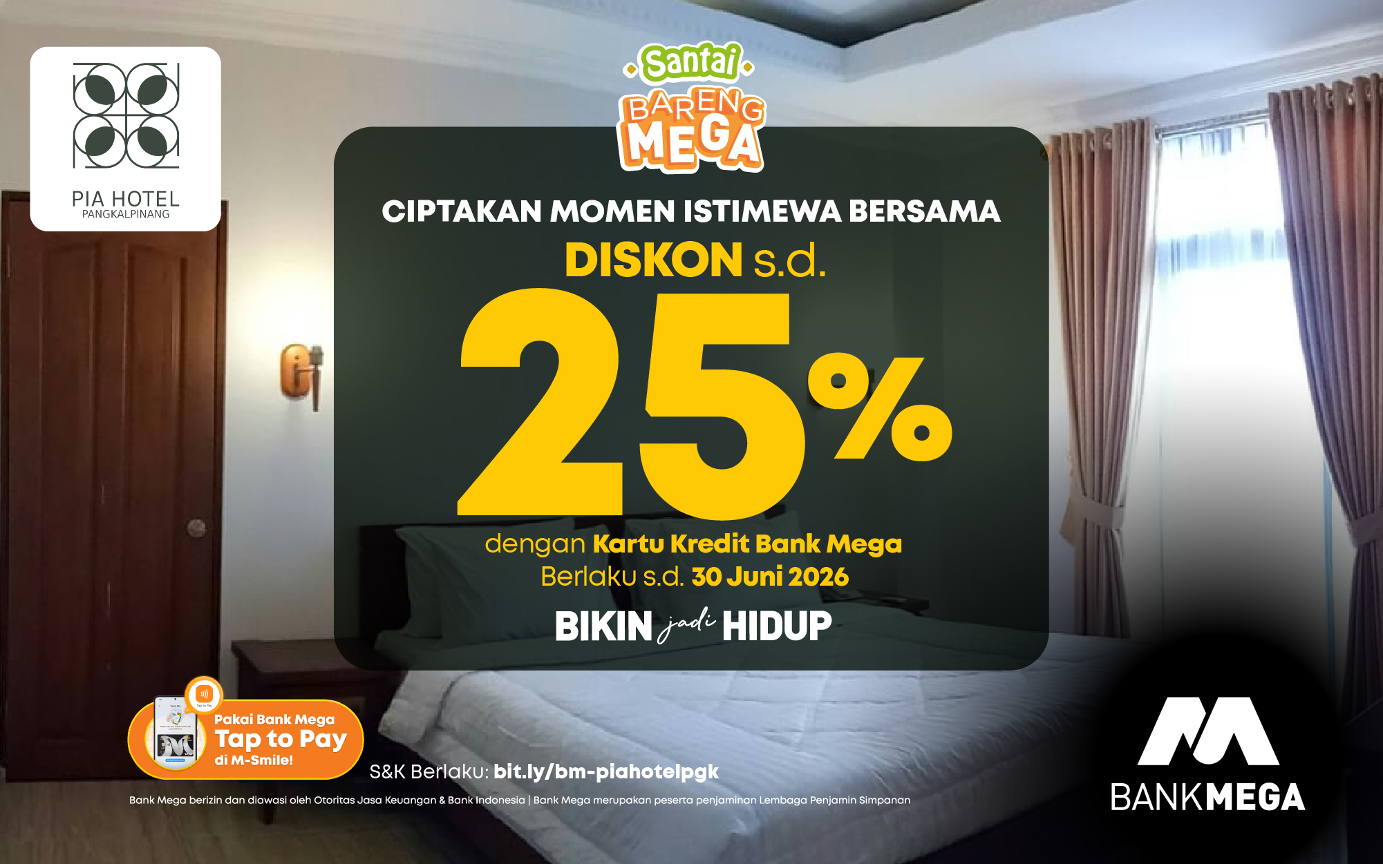 Pia Hotel Pangkalpinang - Diskon s.d. 25%