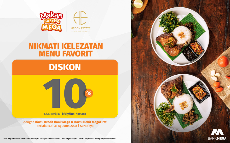 Hedon Estate Diskon 10%