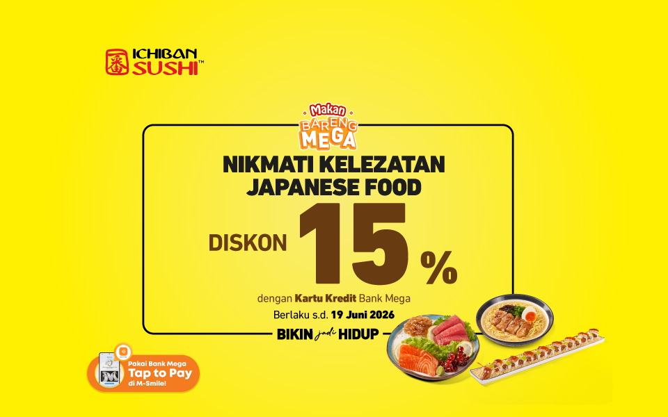 Ichiban Sushi Diskon 15%