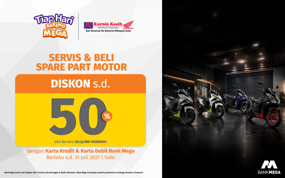 Honda Kurnia Kasih Solo - Diskon s.d. 50% Servis & Beli Spare Part Motor